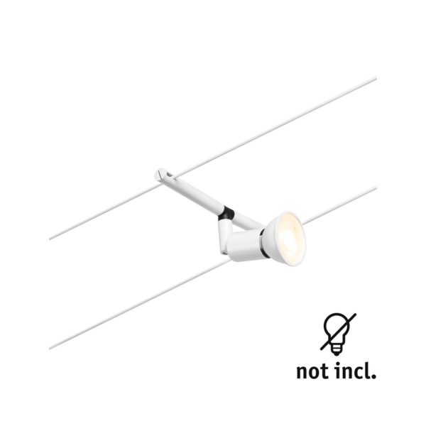 Paulmann Wire Salt spot blanc mat pour câble Paulmann
