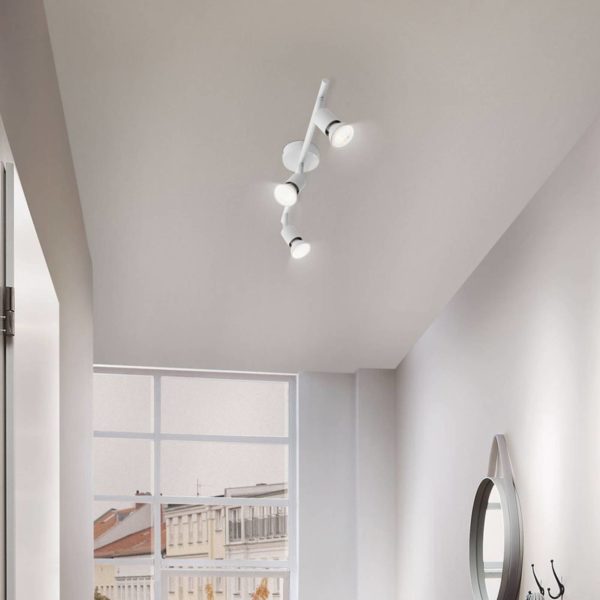 Paulmann Carolina plafonnier spots blanc, 3 lampes Paulmann