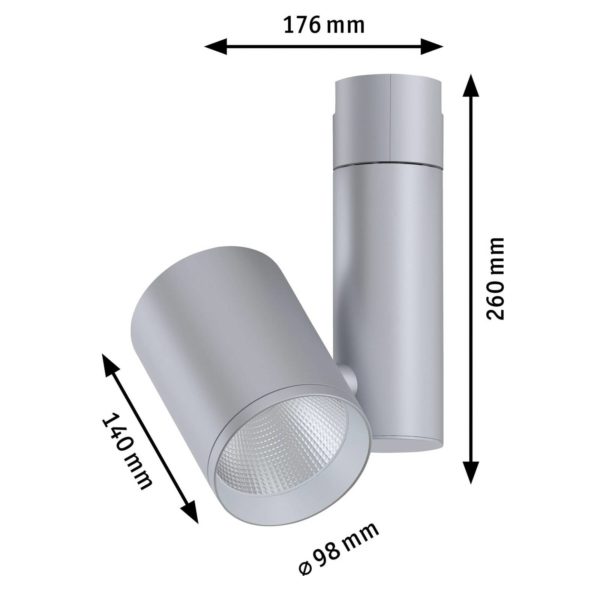 Paulmann Zeuz URail Spot 4.000K 39° chrome mat Paulmann