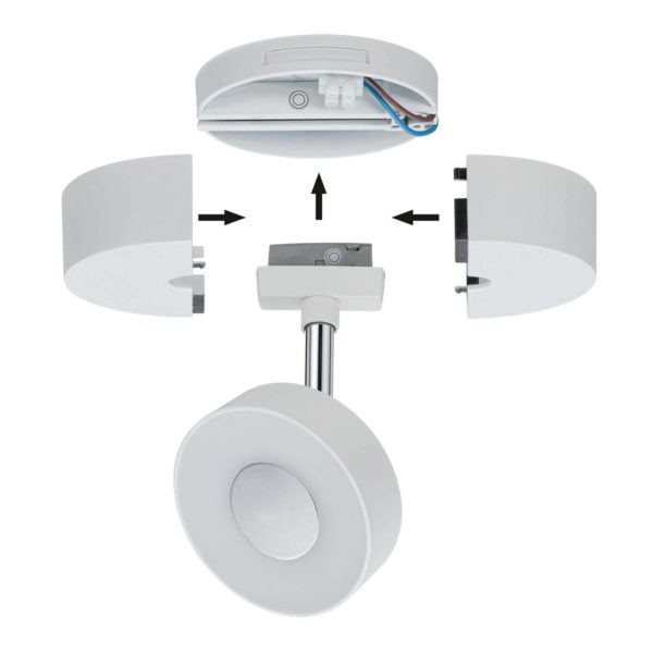 Paulmann URail alimentation pour 1 spot, blanc mat Paulmann