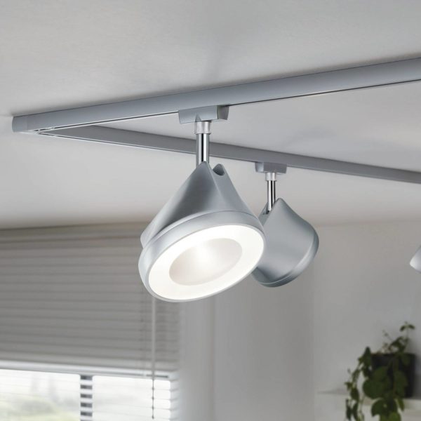 Paulmann URail Arena spot chromé dimmable 2 700 K Paulmann