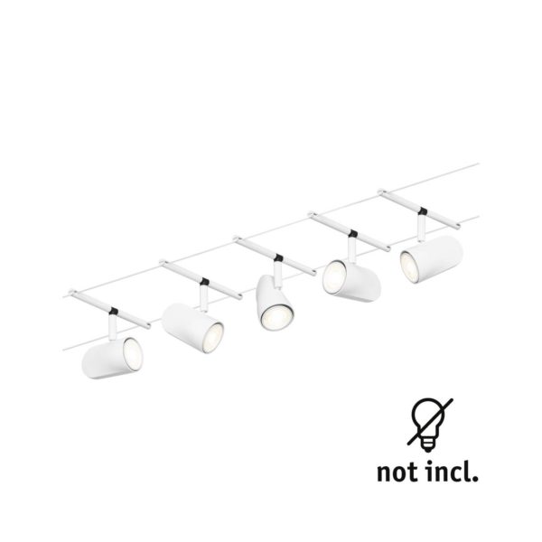 Paulmann Cup système câble base 5 lampes blanc Paulmann