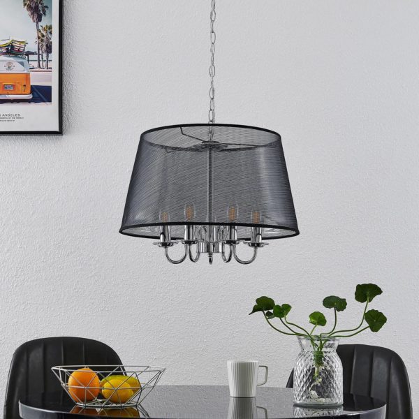 Lindby Talisha suspension en organza, noire LINDBY