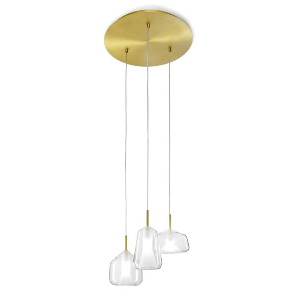 Sforzin Suspension X-Ray à 3 lampes, transparente Sforzin