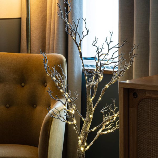 Sirius Arbre à LED Tora Tree, brun/blanc enneigé Sirius