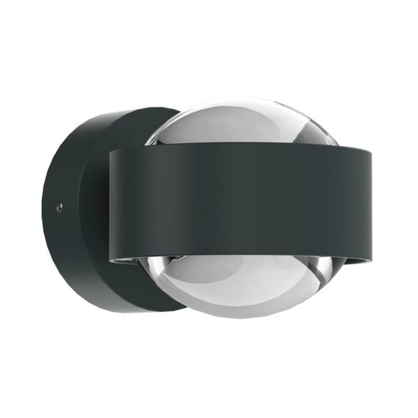 Top Light Puk Mini Wall LED 2x8W Lentilles claires, anthracite mat Top Light
