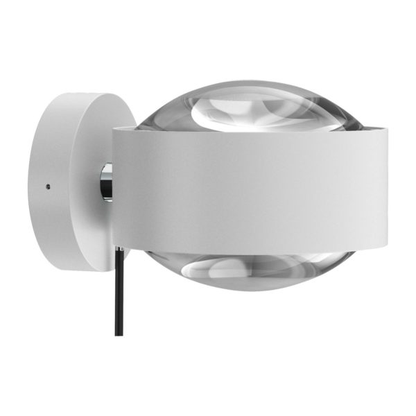 Top Light Puk Maxx Wall+ LED, lentilles transparentes, blanc mat/chromé Top Light