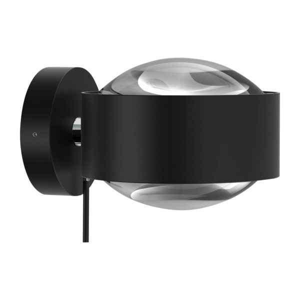 Top Light Puk Maxx Wall+ Lentilles LED claires, noires mates/chromées Top Light
