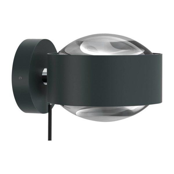 Top Light Puk Maxx Wall+ LED, lentilles transparentes, anthracite/chrome Top Light