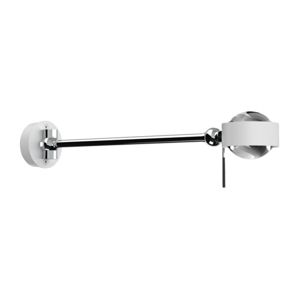 Top Light Puk Mini Hotel LED, 30cm, lentilles transparentes, blanc/chrome Top Light