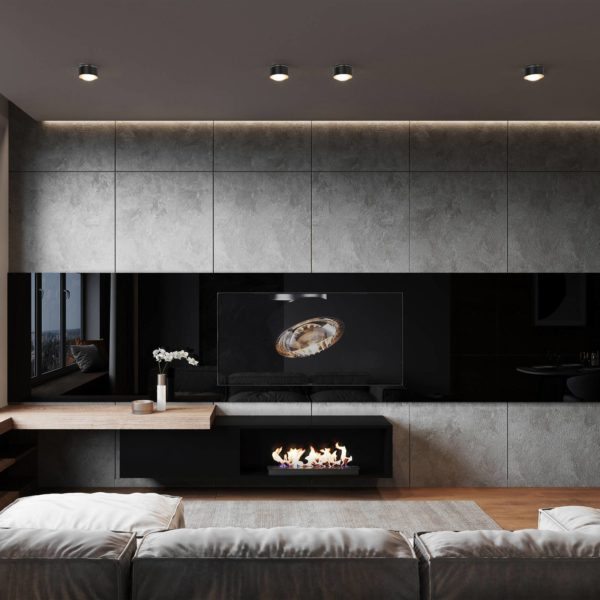 Top Light Puk Maxx One 2 spot LED, lentille transparente, noir mat Top Light