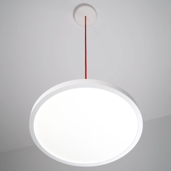 Waldmann Suspension LED VIVAA 2.0 VTL Ø45cm câble rouge CCT Waldmann