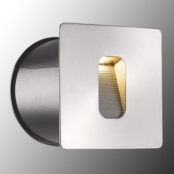 Lucande Applique encastrable angulaire Telke avec LED, IP65 LUCANDE