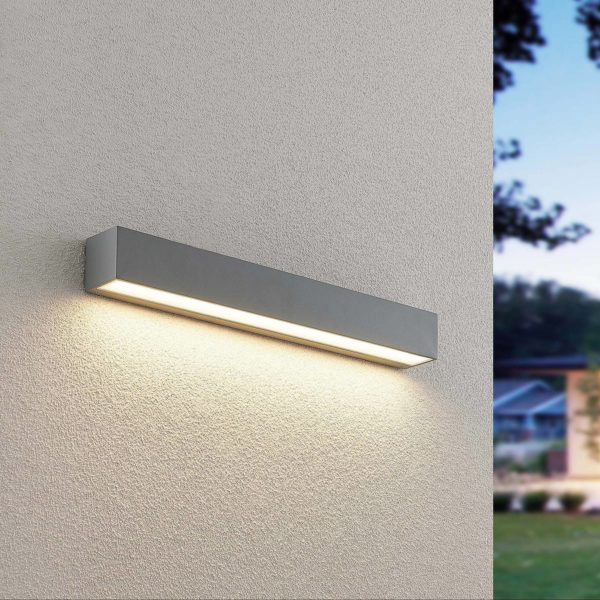 Lucande Lengo applique LED, 50 cm, argentée, 1 l. LUCANDE