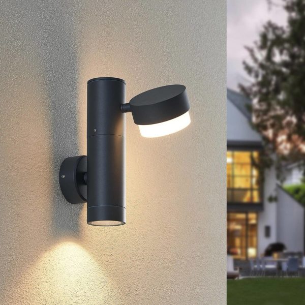Lucande Marvella applique d’extérieur, à 2 lampes LUCANDE