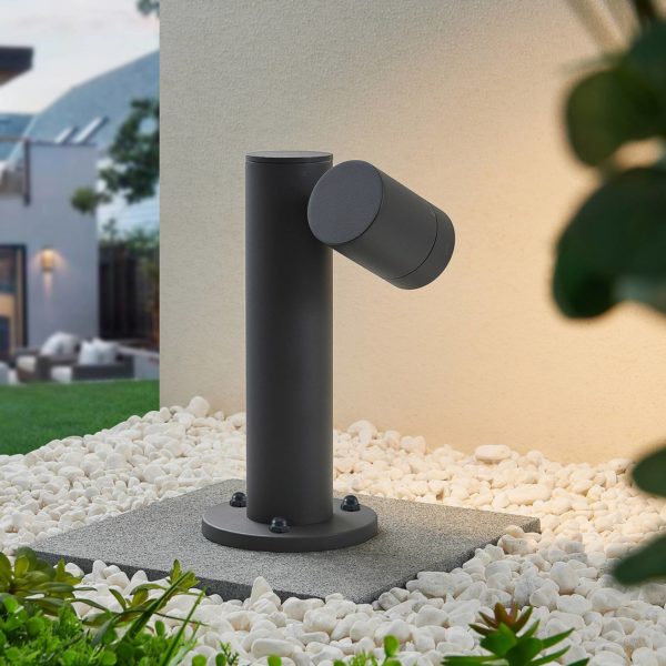 Lucande Maloney potelet, à une lampe, 30 cm LUCANDE
