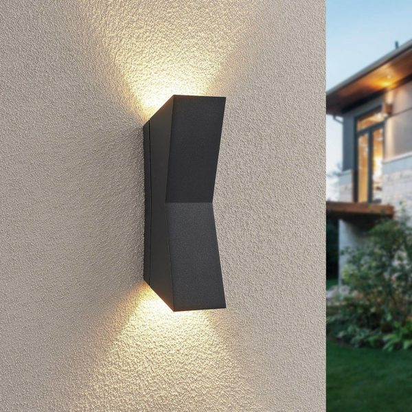 Applique d’extérieur LED Lucande Maniela, Up&Down LUCANDE