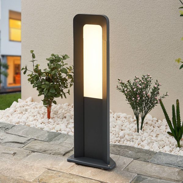Lucande Secunda potelet LED, hauteur 50 cm LUCANDE