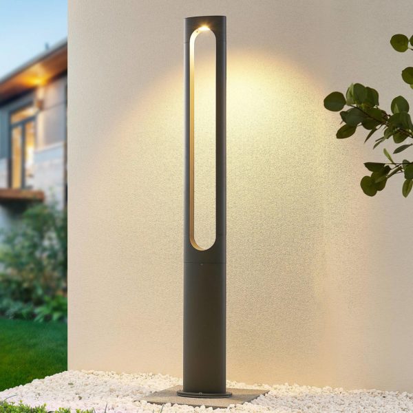 Lucande Dovino lampe pour mât LED, 150 cm LUCANDE