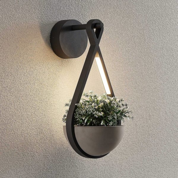 Lucande Florka applique d’extérieur LED LUCANDE