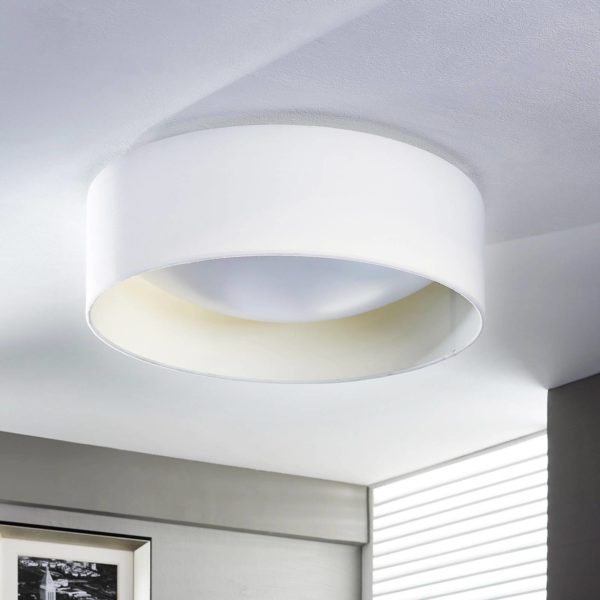 Lindby Plafonnier LED Franka, blanc, 41,5 cm LINDBY