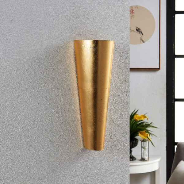 Lindby Applique LED Conan en doré LINDBY
