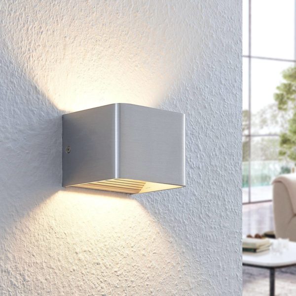 Lindby Applique LED nickelée Lonisa LINDBY