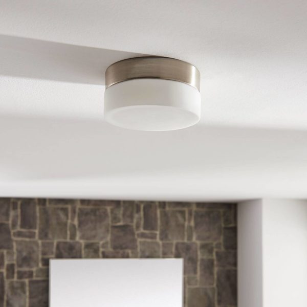 Lindby Plafonnier salle de bain Amilia verre, Ø 11 cm LINDBY