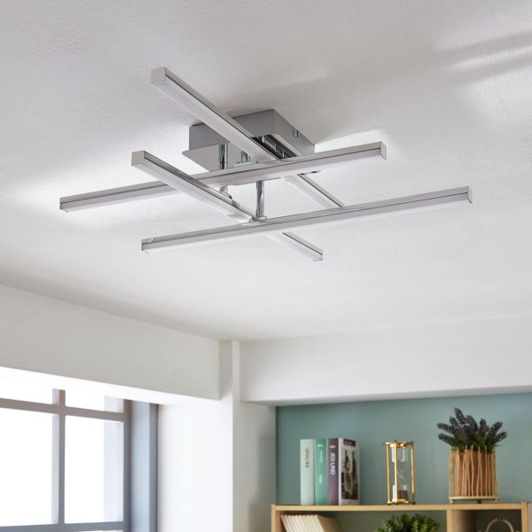 Lindby Plafonnier LED réglable Korona, dimmable LINDBY