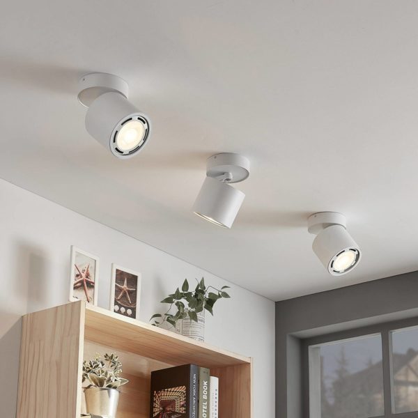 Arcchio Spot pour plafond Mabel, blanc, mobile Arcchio