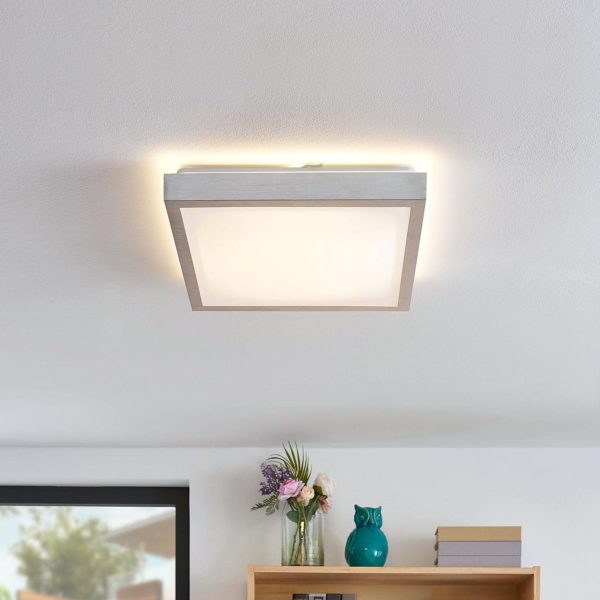 Lindby Margit plafonnier LED en aluminium, 37,5 cm LINDBY