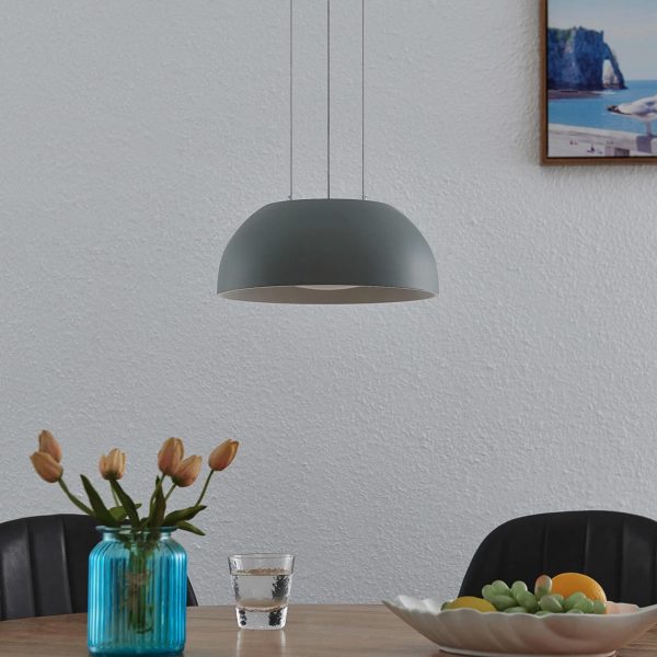 Lindby Juliven suspension LED, grise, 32 cm LINDBY