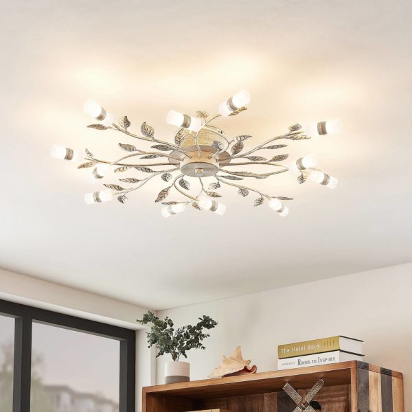 Lindby Bolonia plafonnier LED, blanc LINDBY
