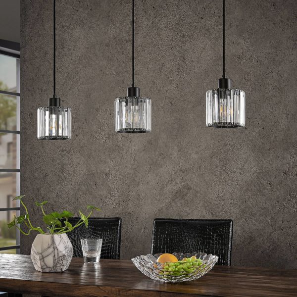 Lindby Vella suspension avec verre transparent LINDBY