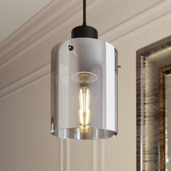 Lindby Kourtney suspension abat-jour verre, 1 l. LINDBY