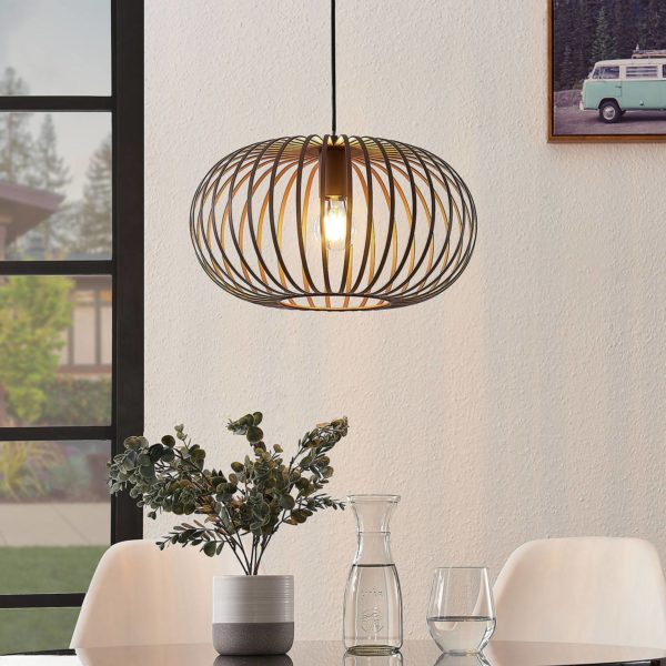 Lindby Nahele suspension en forme de cage LINDBY