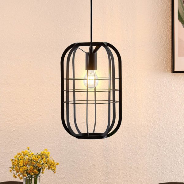 Lindby Keara suspension avec abat-jour cage LINDBY