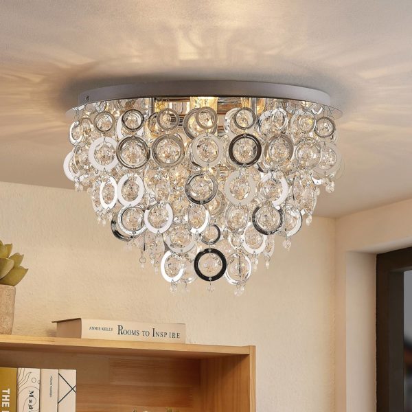Lindby Kisana plafonnier, Ø 50 cm LINDBY