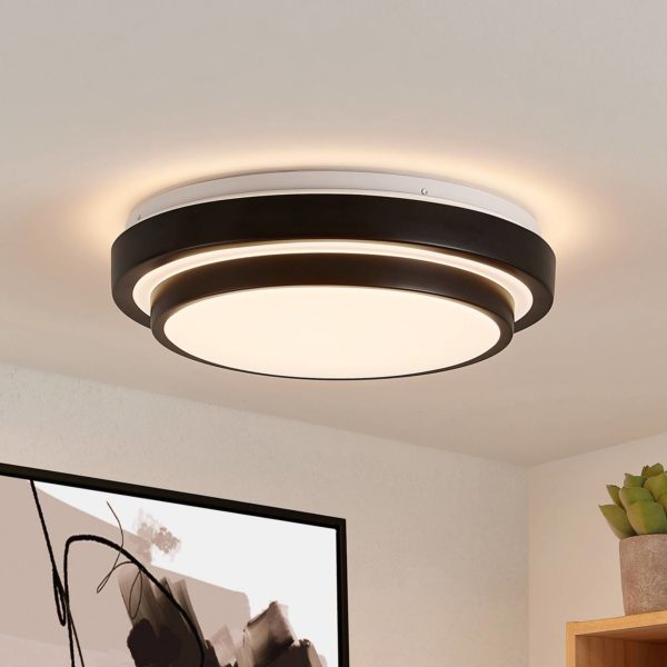 Lindby Youri plafonnier LED, 34 cm LINDBY