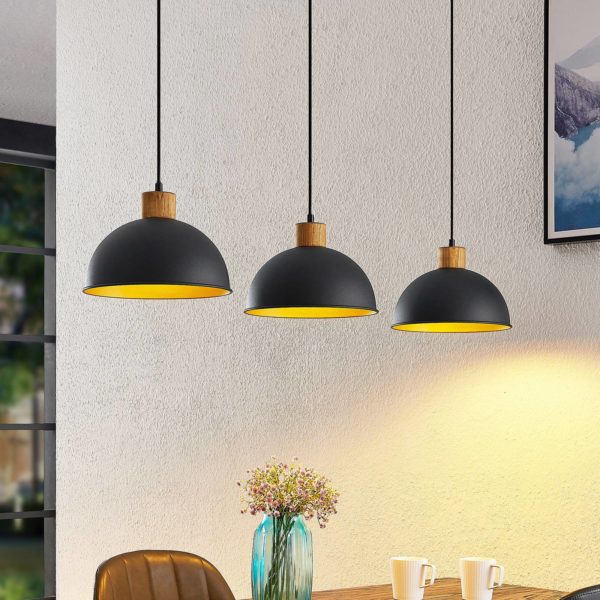 Lindby Flurin suspension, à 3 lampes LINDBY