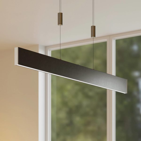 Lucande Oriaki suspension LED, noire LUCANDE