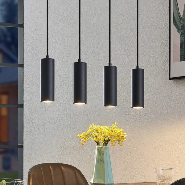 Lindby Maniva suspension en noir LINDBY