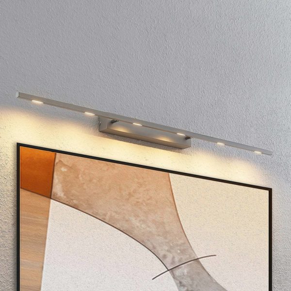 Lucande Alexis applique tableau 118 cm nickel mat LUCANDE