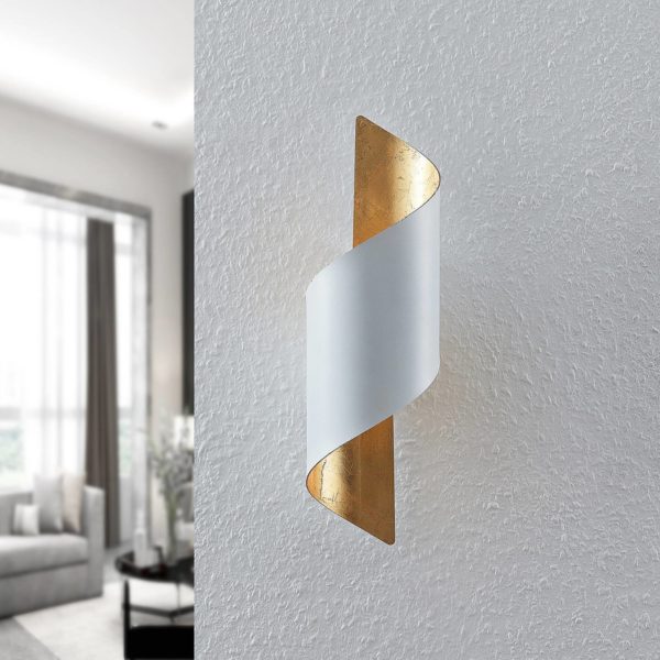 Lindby Chenotara applique en blanc et doré LINDBY