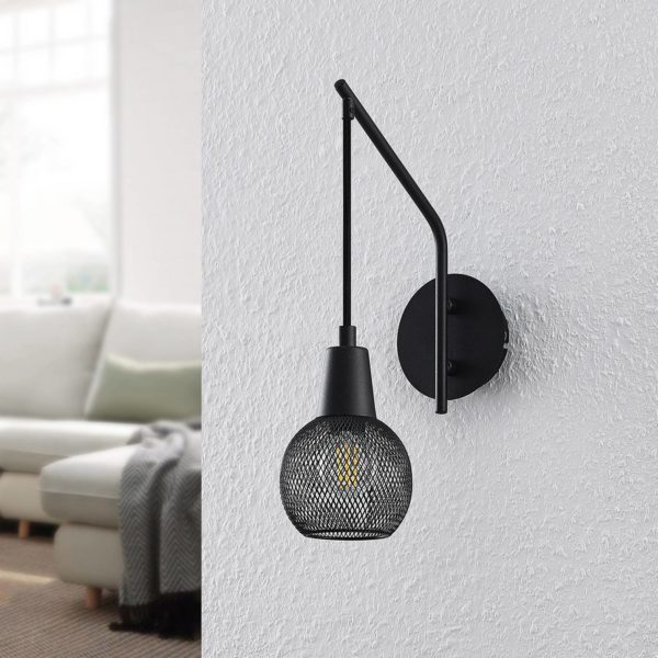 Lindby Zerda applique, abat-jour grille, suspendue LINDBY