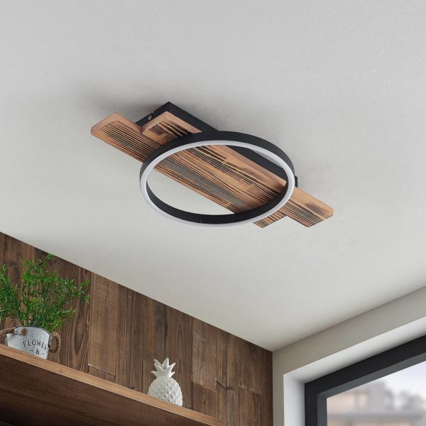 Lindby Sentoa plafonnier LED, à une lampe LINDBY