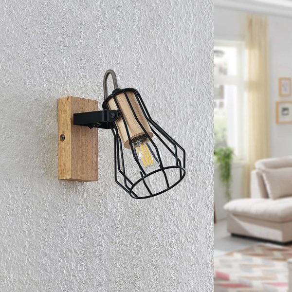 Lindby Courtney Spot, abat-jour cage, à une lampe LINDBY