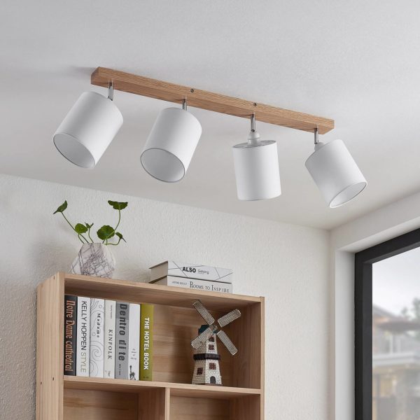 Lindby Imarin spot pour plafond, 4 lampes, blanc LINDBY