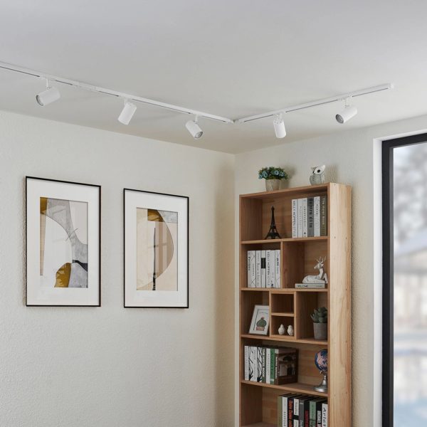 Lindby Linaro système sur rail, blanc, à 5 lampes LINDBY