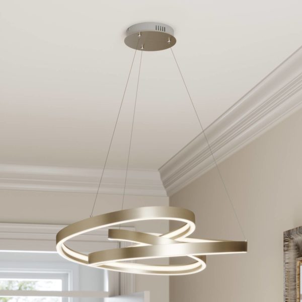 Lucande Gunbritt suspension LED, 80 cm LUCANDE
